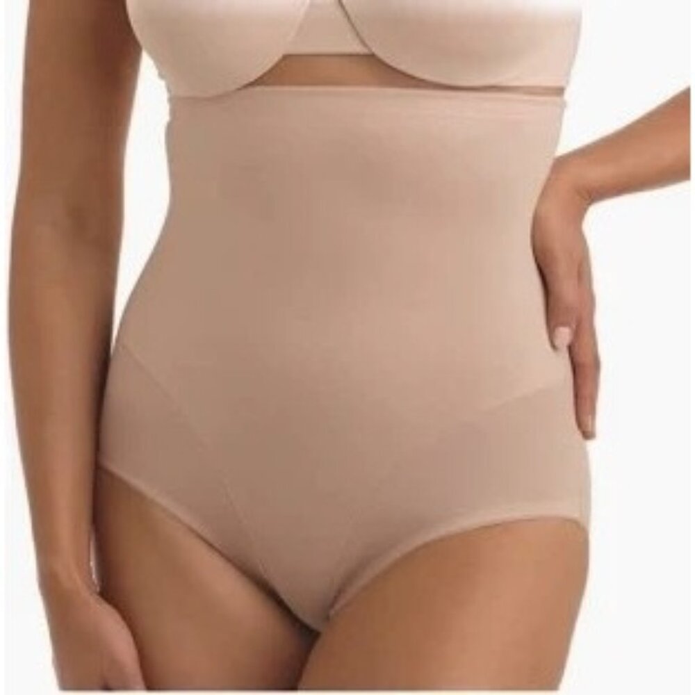 NWT Cupid Extra Firm Control Hi Waist Shapewear Briefs Womens Size 2XL Beige